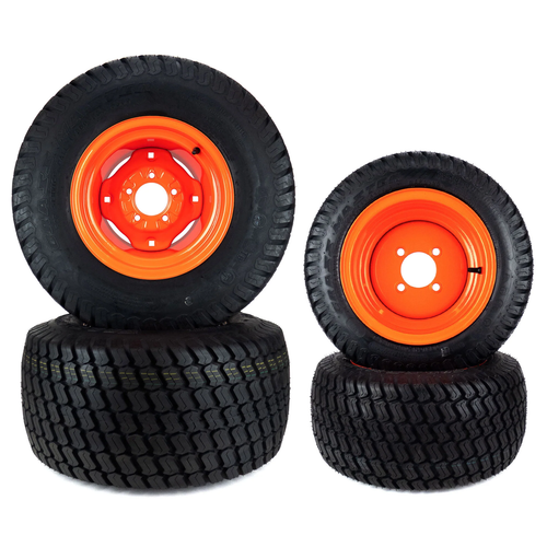 (4) Turf Front and Rear Wheel Assemblies Fits Kubota BX2370, BX2380