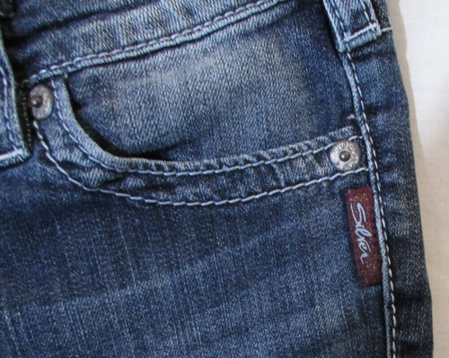 Ladies "Silver" Size 26/31 (W26/L30) Blue, Distressed, 'Aiko' Boot Cut Jeans - Picture 3 of 14