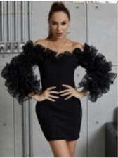 Small Off The Shoulder Evening Dress 