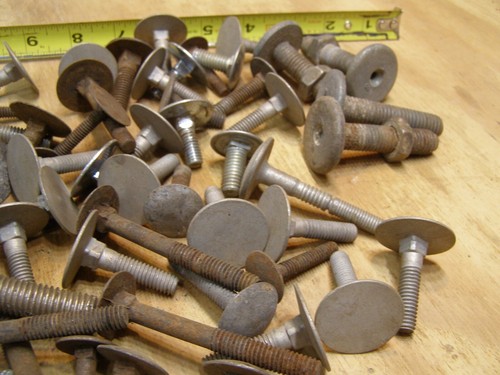 50+ Over Sized Oversize Heads Vintage Carriage Bolts Many Sizes - Picture 7 of 8