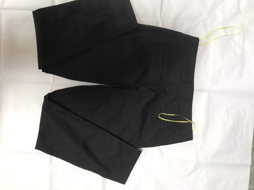 NWOT Cathriene Malandrino Woman Pants Trousers SZ 4 Cotton Slim Fit Black - Picture 3 of 4