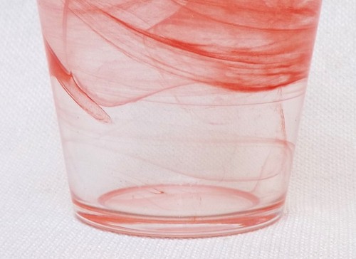 Bormioli Rocco Capri 4 Handcrafted Tumbler Glasses - Reddish Orange Swirls - Bild 3 von 21