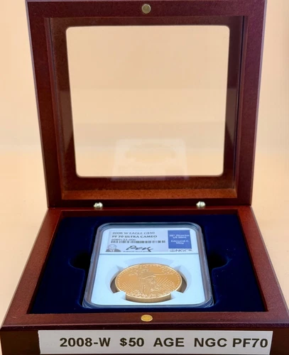 2008-W $50 American Gold Eagle  NGC PF 70  SIGNED BY ED MOY