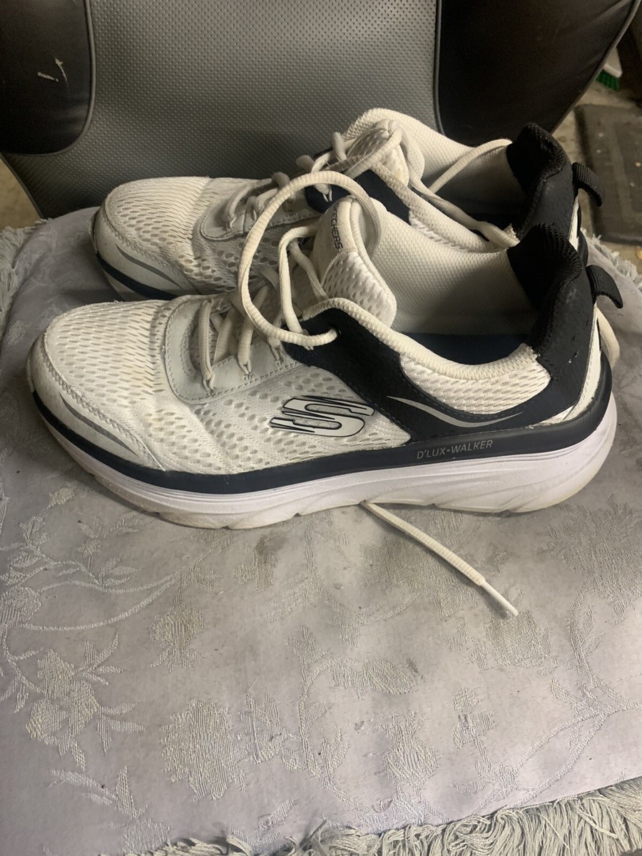 Skechers Sn 232044 Wbk Sz 8.5 Skechers d'lux Walker white