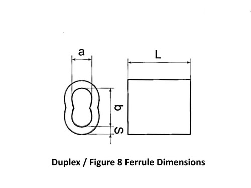 Duplex Nickel Copper Swage Sleeve Crimps for Stainless Steel Wire Rope Swaging - Picture 3 of 10