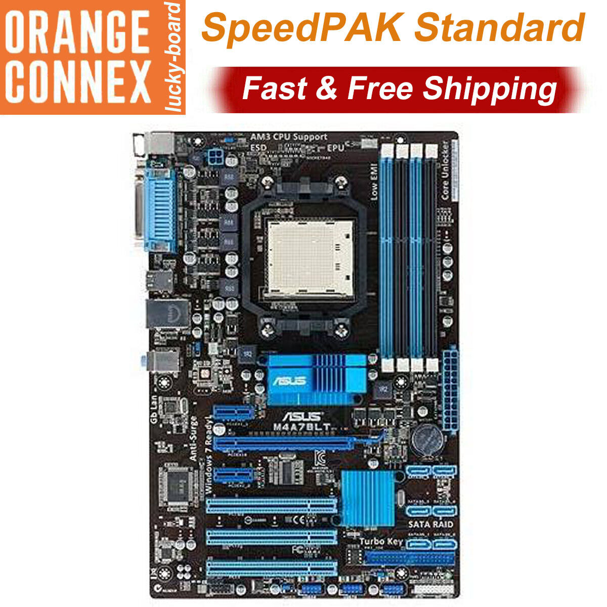 ASUS M5A78L M LX3 PLUS Motherboard DDR3 RAM SATA2 PS 2 VGA Socket AM3 AMD 760G
