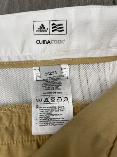 Adidas Climacool Men's 3 Stripe Golf Trousers 36" Waist 34" Length White BNWT - Picture 14 of 20