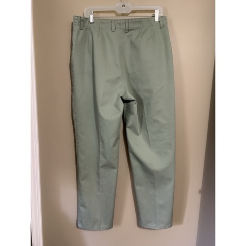 VTG Northern Reflections Vintage Khaki Women's 32x28.5 Sage Pleated RN69778 - Picture 4 of 13