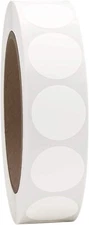 ® 1“White Circle Dot Stickers Color Coding Labels 1000PCS 2 Rolls