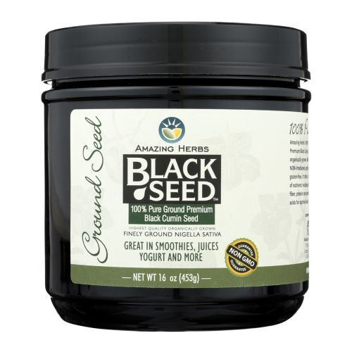 Black Seed Ground 16 oz by Amazing Herbs - Picture 1 of 1
