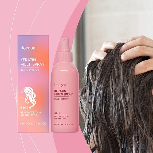 Lozione Riparatore Capelli Spray 100ml Maschera Capelli Siero Capelli per Trattamento Capelli Tinti D5V4 - Foto 3 di 11