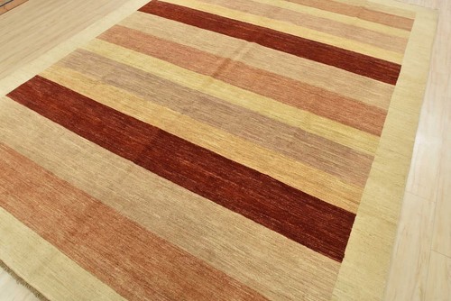 Gabbeh Carpet 9’2” x 12′ Multicolor Wool Contemporary Hand-Knotted Area Rug - Picture 3 of 15