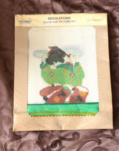Wonder Art Creative Needlecrafts #5276 Sayonara Vintage 10x20" Kit Hecho en EE. UU. - Imagen 2 de 2