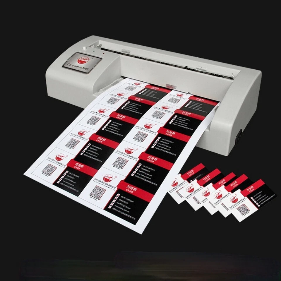 220V Automatic Business Card Cutter Slitter Electric Cutting Machine A4 90*54mm - Image 4 of 4