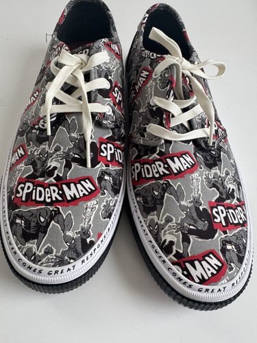 TOMS x Marvel Spider-Man Printed Limited Edition Carlo Sneakers Men Size 10.5 - Picture 4 of 10