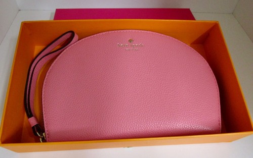 Kate Spade Shara Pink Larchmont Avenue Leather Clutch/ Wristlet. BNWT in Giftbox - Picture 3 of 8