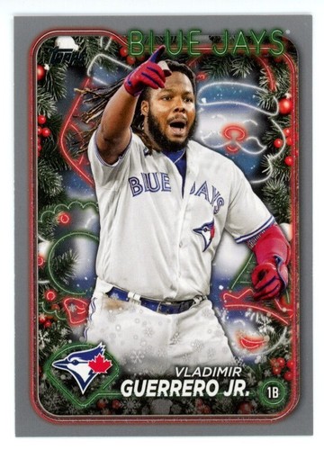 2024 Topps Holiday Silver Metallic Glitter Elige tu tarjeta Completa tu conjunto - Imagen 95 de 152