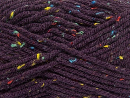 4-Skein Lot Wool Tweed Superbulky Yarn 4x100g Purple - Picture 2 of 4