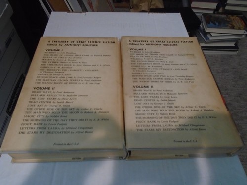A Treasury of Great Science Fiction 2 Volumes 1959 Book Club Ed. Anthony Boucher - Picture 4 of 11