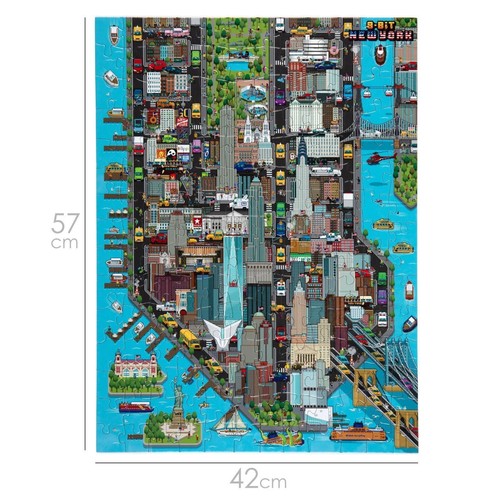 New York Puzzle Retro 8-bit Pixel Jigsaw Souvenir Kids Adults Family by bopster - Imagen 5 de 46