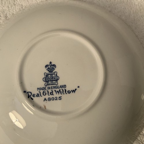 Real Old Willow w/ Gold Rim A8025 By Booths Bowl Set of 2 Transfer Ware (L-2) - Picture 12 of 13