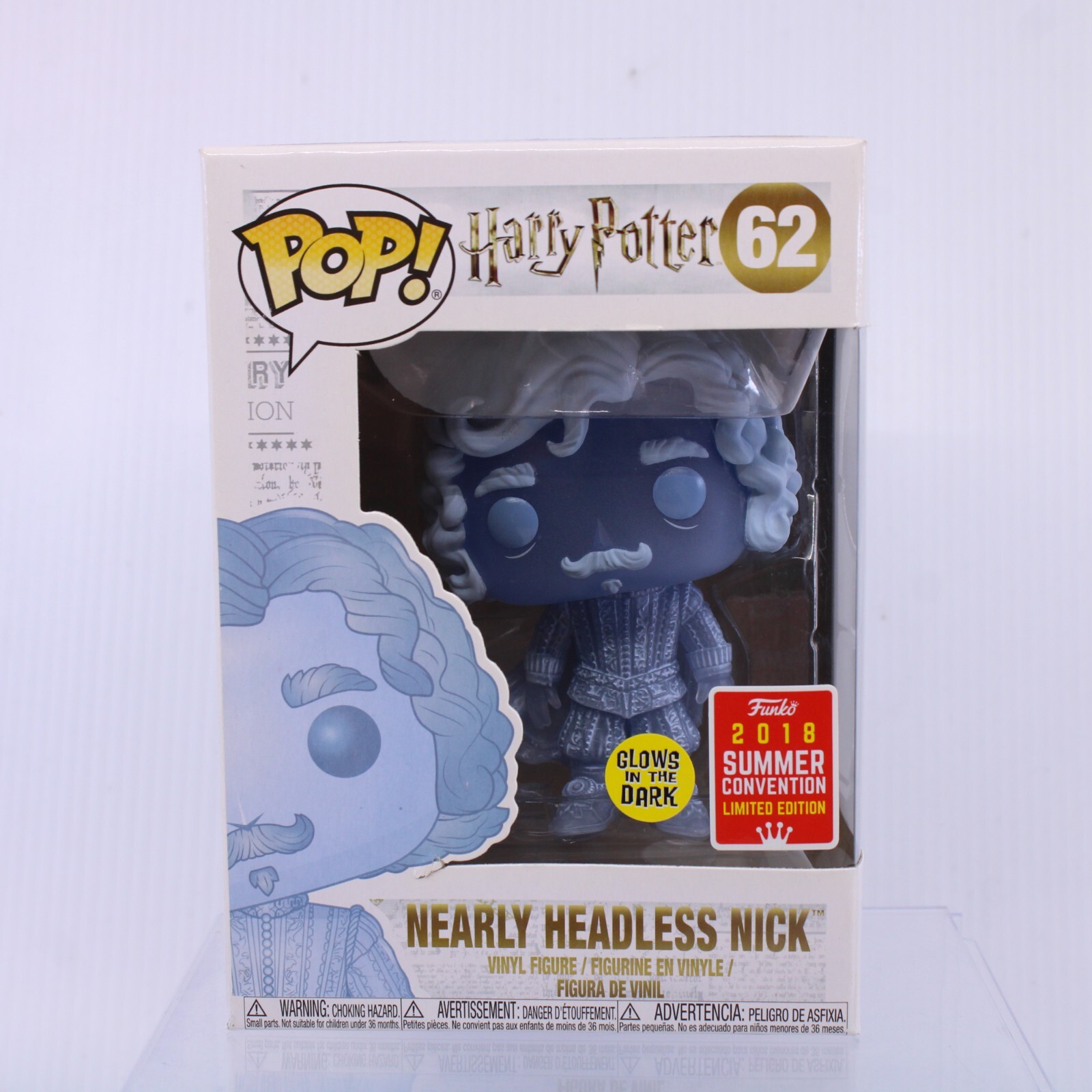 F5 Funko Pop Harry Potter Nearly Headless Nick Sdcc Exclusive Vinyl Figure 62