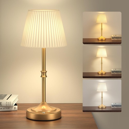 Modern Table Lamp , 3 Light Colors , 5400mAh Battery Powered, USB Charging Cord - Picture 9 of 9