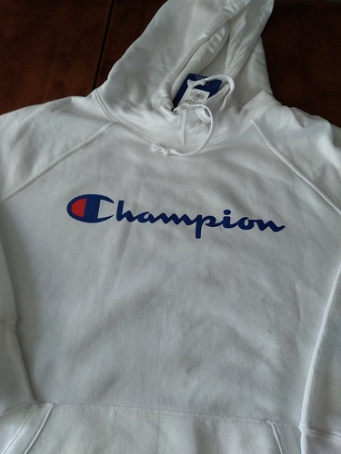 Champion Fleece Hoodie Sweatshirt Damen Übergröße Powerblend Schriftzug Logo geräumig - Bild 4 von 5