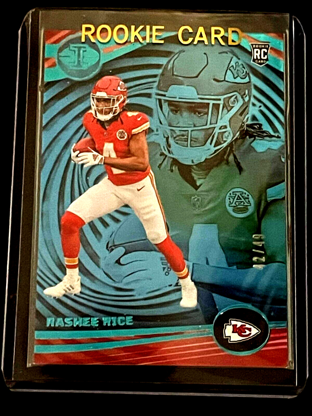 2023 Panini Illusions Platinum #56 Rashee Rice (KANSAS CITY CHIEFS) /49 BV $15.