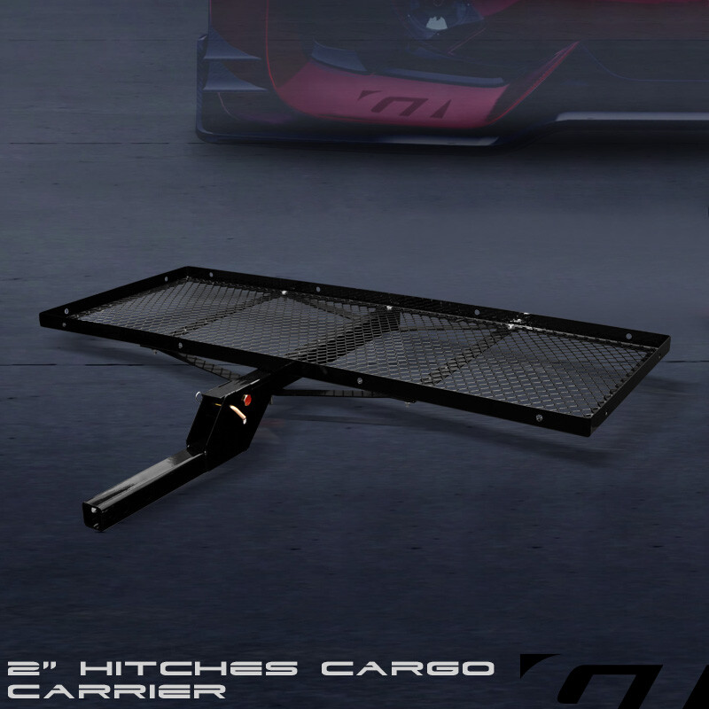 Black Mesh Foldable Trailer Hitch Luggage Cargo Carrier Rack Hauler