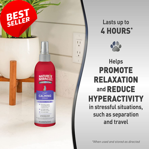 Nature’s Miracle Advanced Platinum Cat Calming Spray, 236ml, Fast & Long-Lasting - Picture 6 of 12