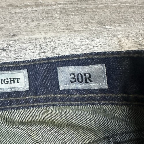 BKE Aiden Straight Leg Jeans Men's 29x32 Blue Dark Wash Whiskered Heavy Stitch - Picture 6 of 10