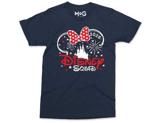 Disney Squad Mickey & Minnie Family Holiday T-shirt Disneyland Tops Matching Tee - Picture 17 of 23