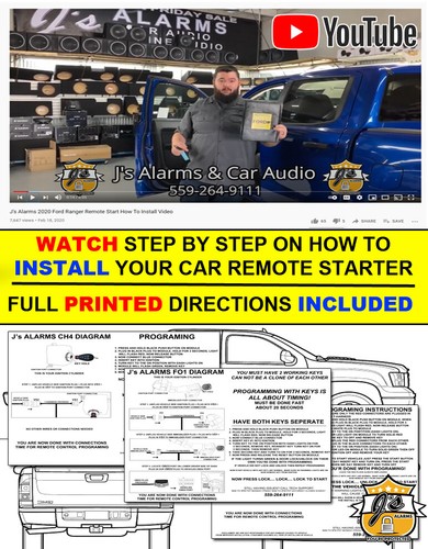 Js Alarms Remote Start Plug and Play Easy DIY For 2016 Ford CMax Hybrid FO1C - Picture 9 of 9