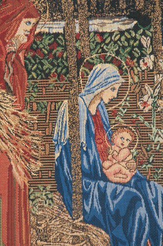 Adoration of the Magi Belgian Tapestry | Elegant Wall Hanging, Lined Backing - Picture 6 of 6