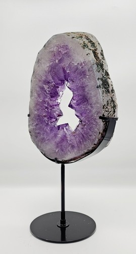 Amethyst Portal Slab 5 Pounds 9 Oz With Metal Stand Amethyst Slab Statement - Picture 17 of 17