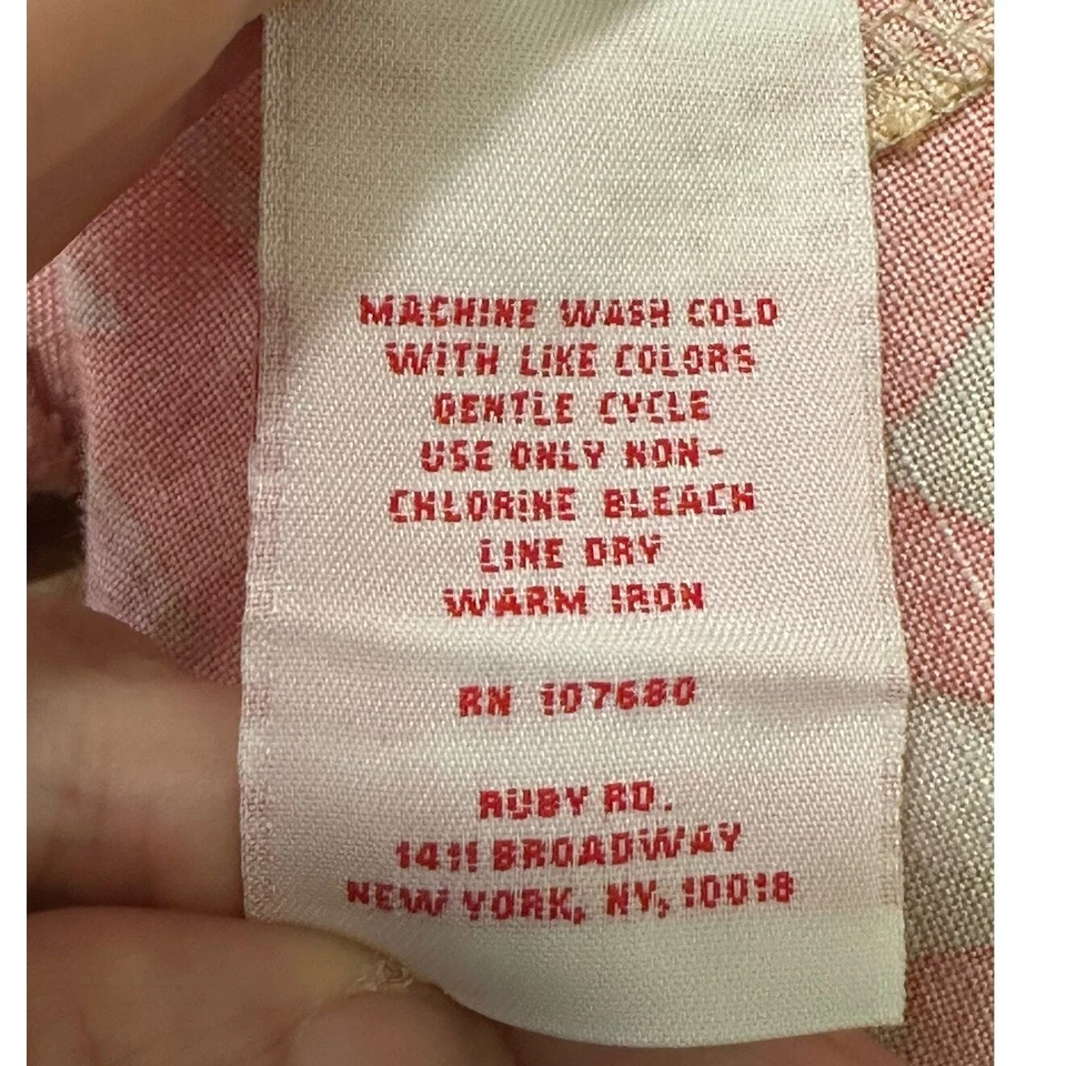 Ruby Rd. Chaqueta Rosa Naranja Morado Crop Abotonada Talla 6P Foto 4 de 4