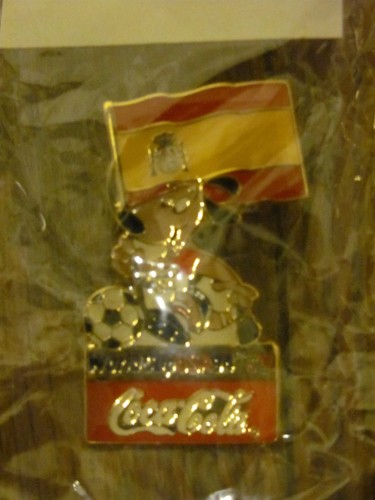 FIFA Fussball-Weltmeisterschaft USA 1994 Spanien Pin Coca Cola & ""Striker"" Maskottchen Fußball Fußball - Bild 3 von 4