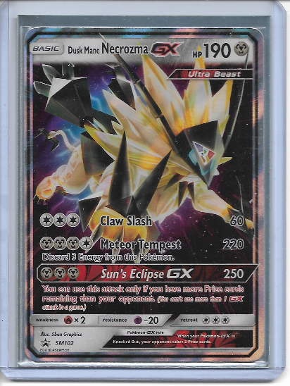 POKEMON HOLOFOIL DUSK MANE NECROZMA GX PROMO #SM102 NM | eBay
