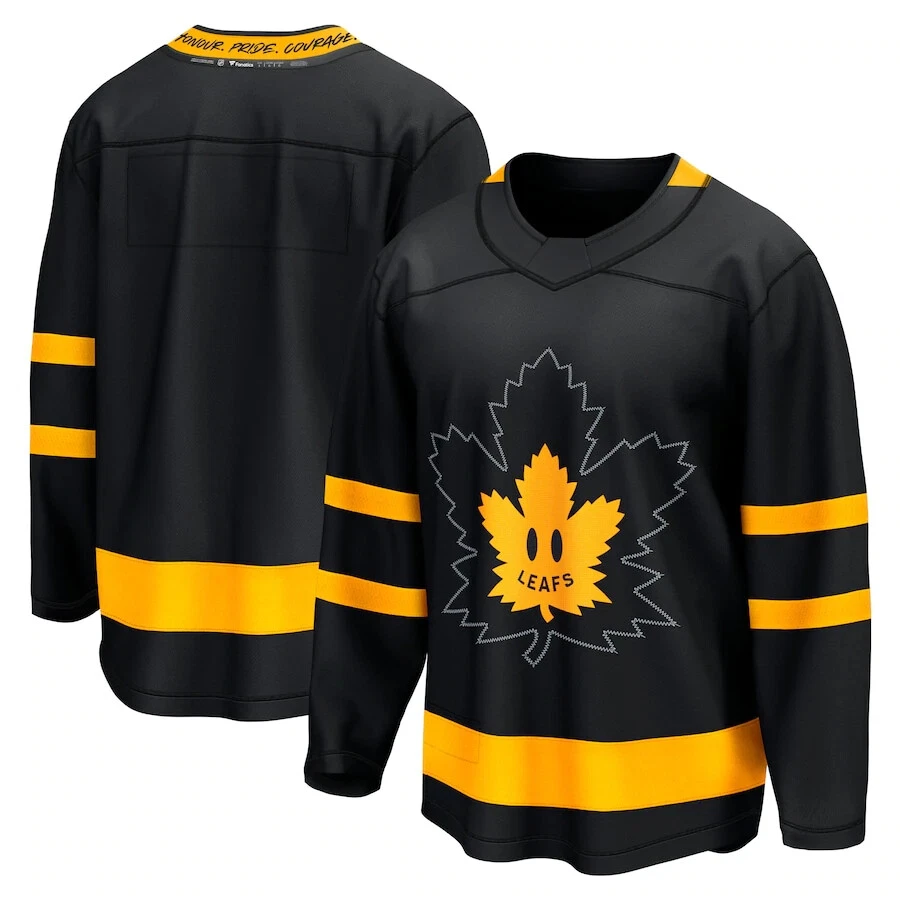 Men's Toronto Maple Leafs John Tavares Fanatics Black Alt Drew House NHL Jersey - Image 2 of 4