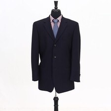 Hugo Boss 42R Navy Sport Coat Blazer Jacket HB 3B Wool