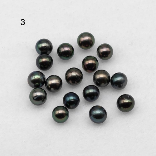 8-10mm Tahitian Pearls Loose Undrilled from Dark to Light Color, 1 Piece - Picture 3 of 20