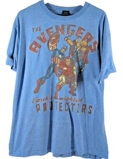 Vintage Marvel Avengers Mad Engine T-Shirt Size XL Thor Iron Man Captain America