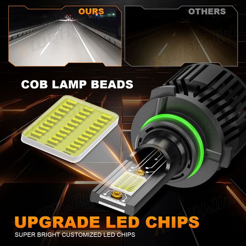 LED Headlight 2pcs 9006 Low Beam 6000K For Toyota RAV4 1998-2000 2006-2012 - Picture 5 of 13