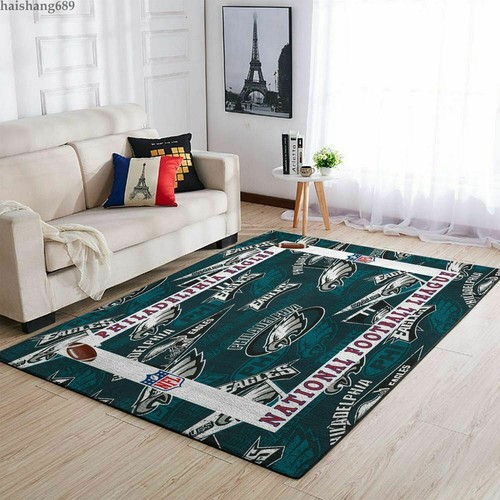 Philadelphia Eagles Anti-Skid Area Rugs Living Room Bedroom Floor Mats 3D Carpet - Picture 28 of 28