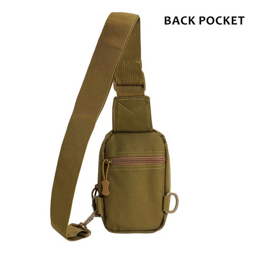 Men Small Chest Bag Pack Travel Sport Shoulder Sling Cross Body Outdoor Backpack - Picture 8 of 13
