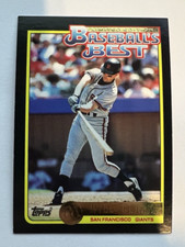 1992 mc donalds baseball's best topps #18b w/** will clark giants
