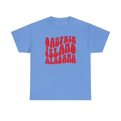 Dauphin Island Alabama Shirt Gifts Tshirt Tee Crew Neck Short Sleeve