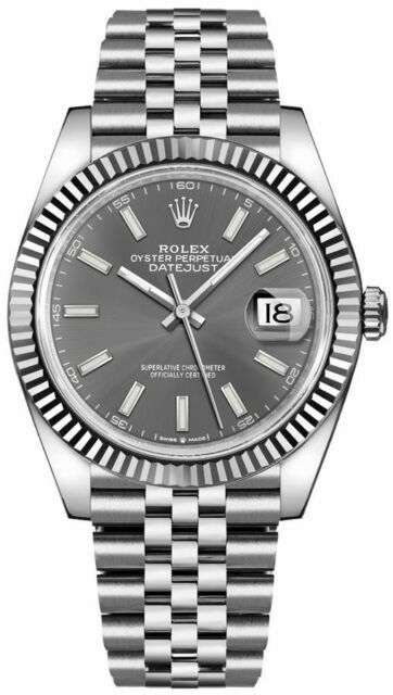 rolex datejust 41 rhodium for sale