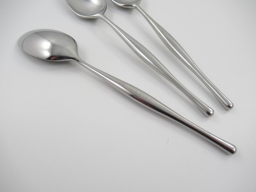 3 Teaspoons DESIGN 3 Lauffer, Towle Satin 18/8 Stainless Steel Japan - Picture 4 of 5